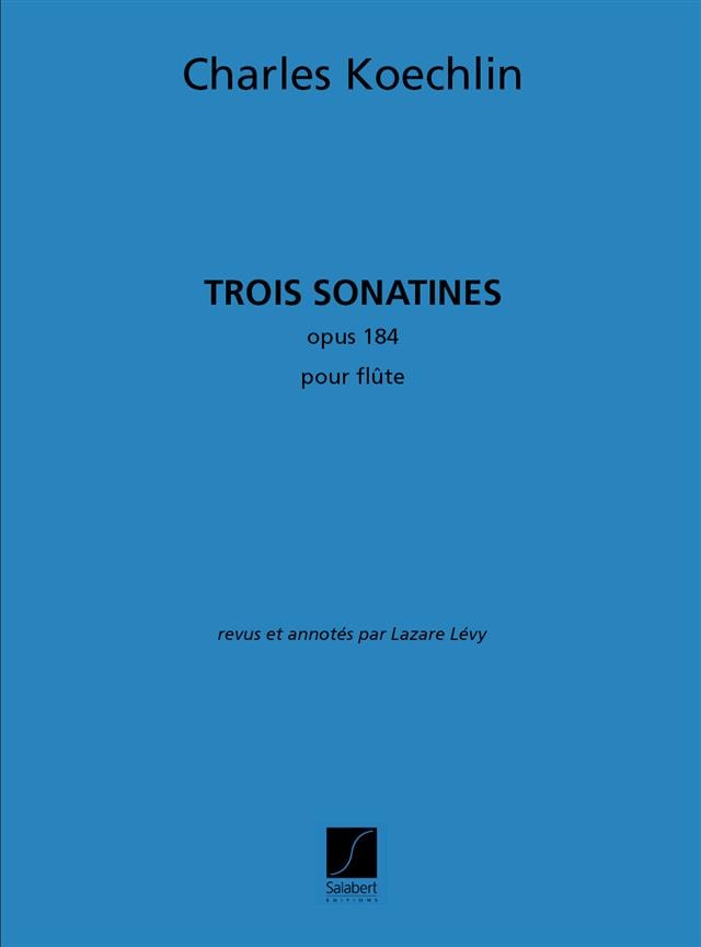 Koechlin: Trois Sonatines Opus 184 for Flute published by Salabert